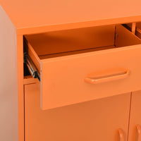 Thumbnail for Lagerschrank Orange 80x35x101,5 cm Stahl