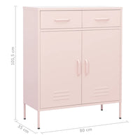 Thumbnail for Lagerschrank Rosa 80x35x101,5 cm Stahl