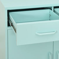 Thumbnail for Lagerschrank Minzgrün 80x35x101,5 cm Stahl