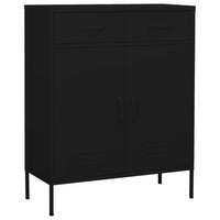 Thumbnail for Lagerschrank Schwarz 80x35x101,5 cm Stahl