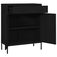 Thumbnail for Lagerschrank Schwarz 80x35x101,5 cm Stahl