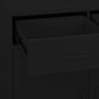 Thumbnail for Lagerschrank Schwarz 80x35x101,5 cm Stahl