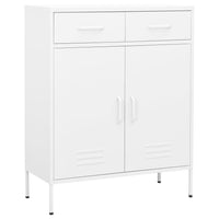 Thumbnail for Lagerschrank Weiß 80x35x101,5 cm Stahl