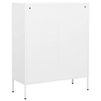 Thumbnail for Lagerschrank Weiß 80x35x101,5 cm Stahl