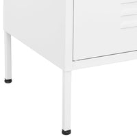 Thumbnail for Lagerschrank Weiß 80x35x101,5 cm Stahl