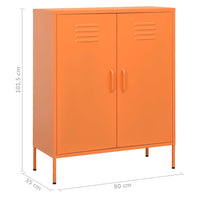 Thumbnail for Lagerschrank Orange 80x35x101,5 cm Stahl