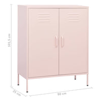Thumbnail for Beistellschrank Rosa 80x35x101,5 cm Stahl