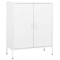 Thumbnail for Lagerschrank Weiß 80x35x101,5 cm Stahl