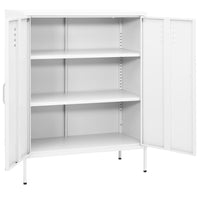 Thumbnail for Lagerschrank Weiß 80x35x101,5 cm Stahl
