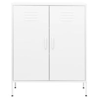 Thumbnail for Lagerschrank Weiß 80x35x101,5 cm Stahl