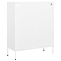 Thumbnail for Lagerschrank Weiß 80x35x101,5 cm Stahl