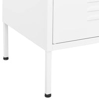 Thumbnail for Lagerschrank Weiß 80x35x101,5 cm Stahl