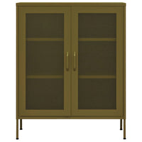Thumbnail for Lagerschrank Olivgrün 80x35x101,5 cm Stahl