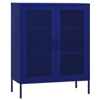 Thumbnail for Lagerschrank Marineblau 80x35x101,5 cm Stahl