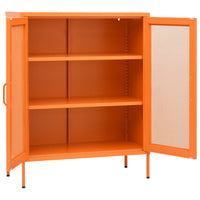 Thumbnail for Lagerschrank Orange 80x35x101,5 cm Stahl
