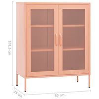 Thumbnail for Lagerschrank Rosa 80x35x101,5 cm Stahl