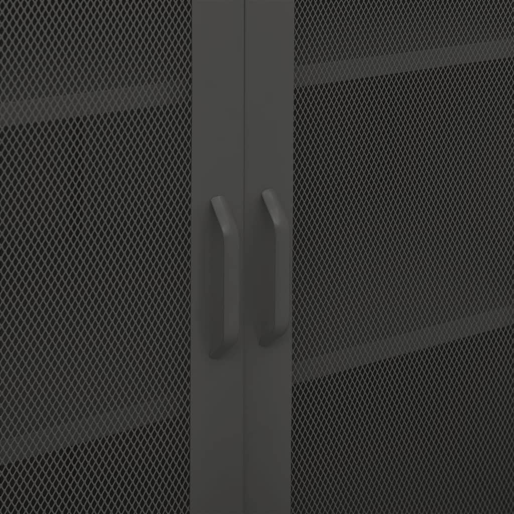 Lagerschrank Anthrazit 80x35x101,5 cm Stahl