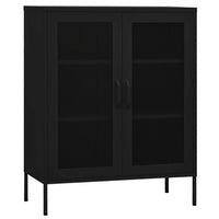 Thumbnail for Lagerschrank Schwarz 80x35x101,5 cm Stahl