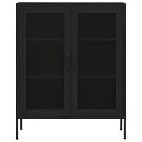 Thumbnail for Lagerschrank Schwarz 80x35x101,5 cm Stahl