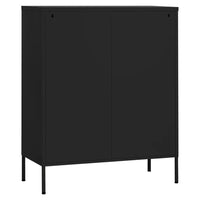 Thumbnail for Lagerschrank Schwarz 80x35x101,5 cm Stahl
