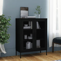Thumbnail for Lagerschrank Schwarz 80x35x101,5 cm Stahl