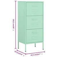Thumbnail for Lagerschrank Minzgrün 42,5x35x101,5 cm Stahl