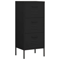 Thumbnail for Lagerschrank Schwarz 42,5x35x101,5 cm Stahl