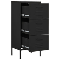 Thumbnail for Lagerschrank Schwarz 42,5x35x101,5 cm Stahl