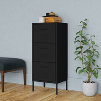 Thumbnail for Lagerschrank Schwarz 42,5x35x101,5 cm Stahl