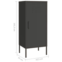Thumbnail for Lagerschrank Anthrazit 42,5x35x101,5 cm Stahl