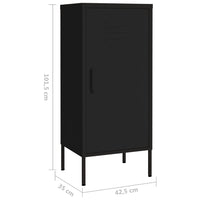 Thumbnail for Lagerschrank Schwarz 42,5x35x101,5 cm Stahl