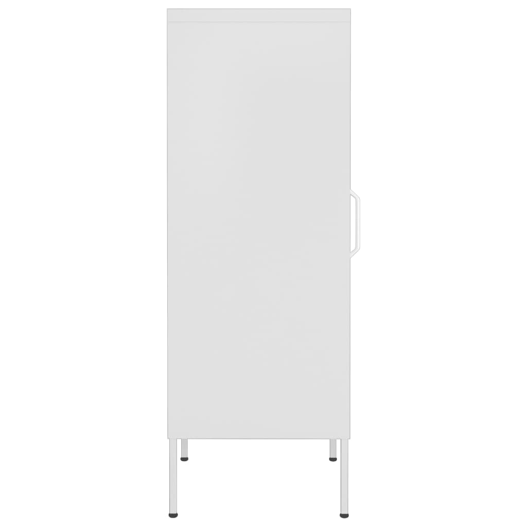 Lagerschrank Weiß 42,5x35x101,5 cm Stahl