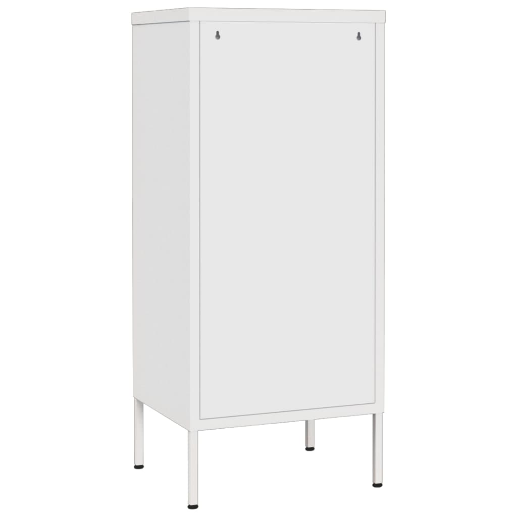 Lagerschrank Weiß 42,5x35x101,5 cm Stahl