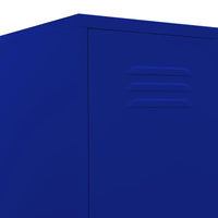 Thumbnail for Schließfachschrank Marineblau 35x46x180 cm Stahl