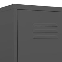 Thumbnail for Schließfachschrank Anthrazit 35x46x180 cm Stahl