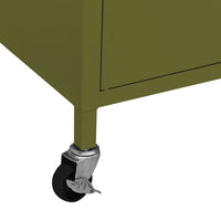 Thumbnail for Lagerschrank Olivgrün 60x35x56 cm Stahl