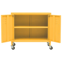Thumbnail for Lagerschrank Senfgelb 60x35x56 cm Stahl