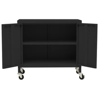 Thumbnail for Lagerschrank Schwarz 60x35x56 cm Stahl