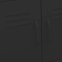 Thumbnail for Lagerschrank Schwarz 60x35x56 cm Stahl