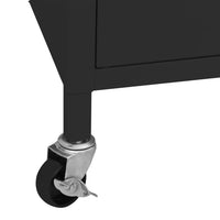 Thumbnail for Lagerschrank Schwarz 60x35x56 cm Stahl