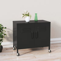 Thumbnail for Lagerschrank Schwarz 60x35x56 cm Stahl