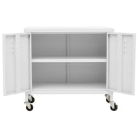 Thumbnail for Lagerschrank Weiß 60x35x56 cm Stahl