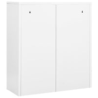 Thumbnail for Büroschrank Weiß 90x40x102 cm Stahl