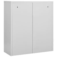 Thumbnail for Büroschrank Hellgrau 90x40x102 cm Stahl