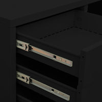 Thumbnail for Büroschrank Schwarz 90x40x102 cm Stahl