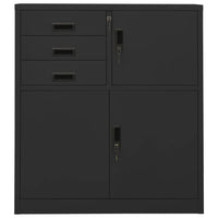 Thumbnail for Büroschrank Anthrazit 90x40x102 cm Stahl