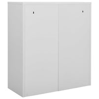 Thumbnail for Büroschrank Hellgrau 90x40x102 cm Stahl