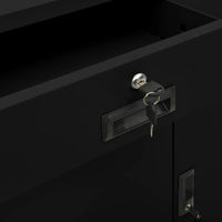 Thumbnail for Büroschrank Schwarz 90x40x102 cm Stahl