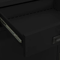 Thumbnail for Büroschrank Schwarz 90x40x102 cm Stahl