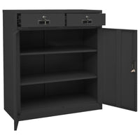 Thumbnail for Büroschrank Anthrazit 90x40x102 cm Stahl